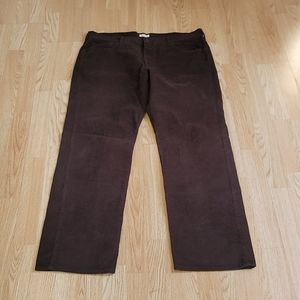 Sonoma Men's Dark Brown Straight Corduroy Sz 38